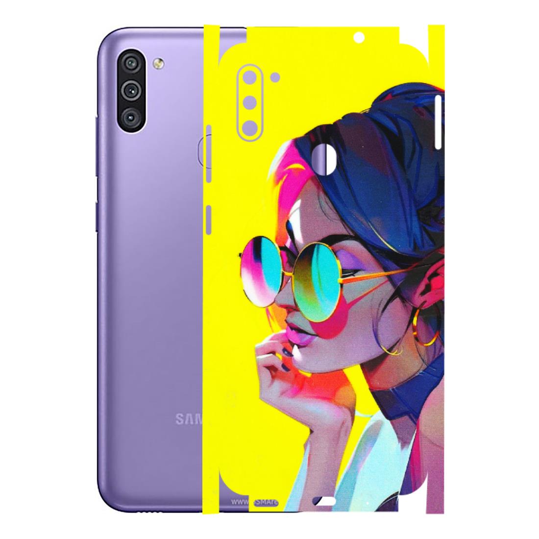 Samsung M/F/Note/Flip and C Phone Skins (All Models) - Bold Stylish Girl - 3D Embossed Finish (L-222) Samsung Galaxy M11
