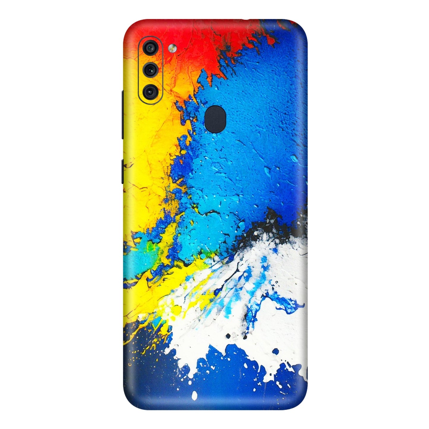 Samsung M/F/Note/Flip and C Phone Skins (All Models) - Acrylic Paint Spill - 3D Embossed Finish (L-229) Samsung Galaxy M11