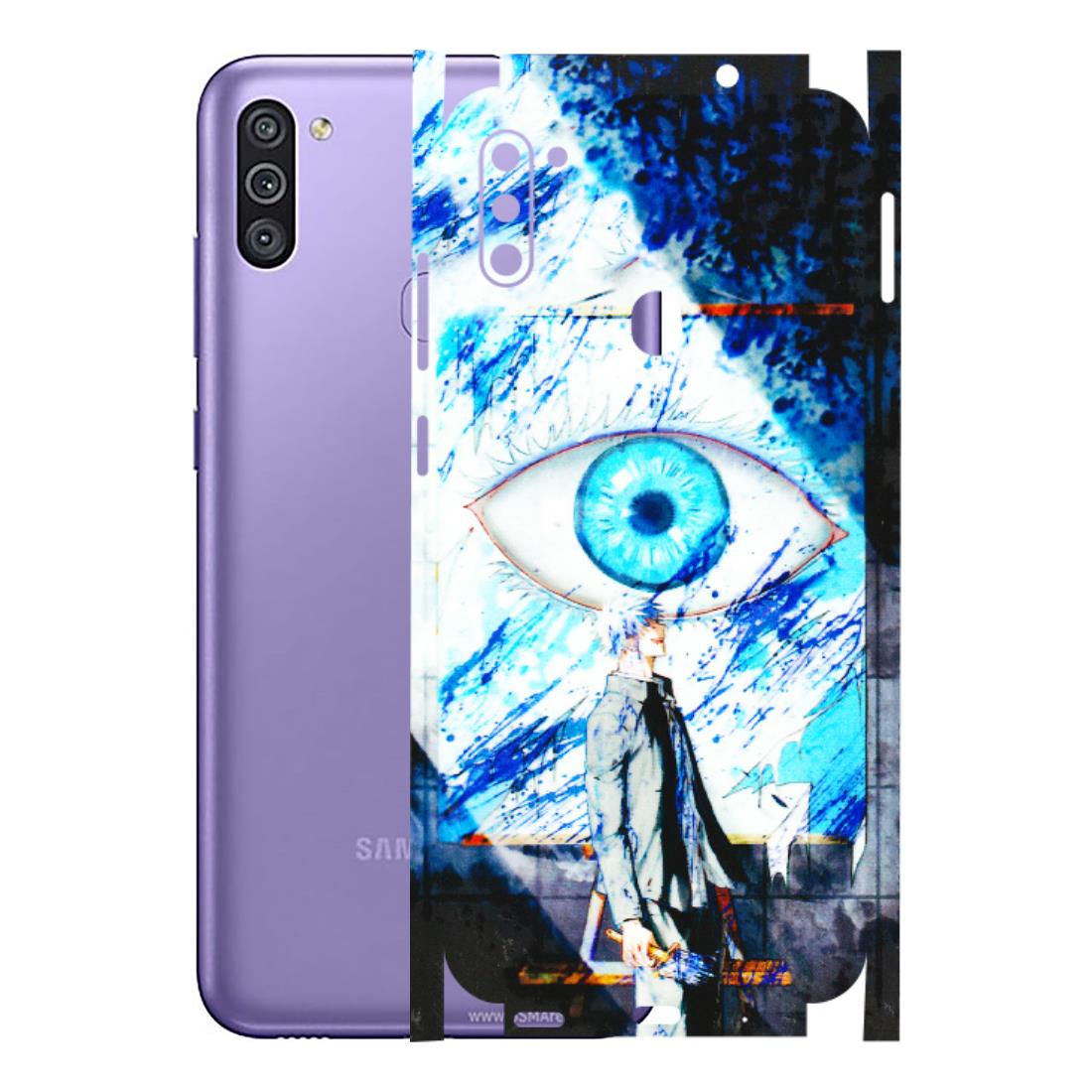 Samsung M/F/Note/Flip and C Phone Skins (All Models) - Gojo Satoru evil eye - 3D Embossed Finish (L-239) Samsung Galaxy M11