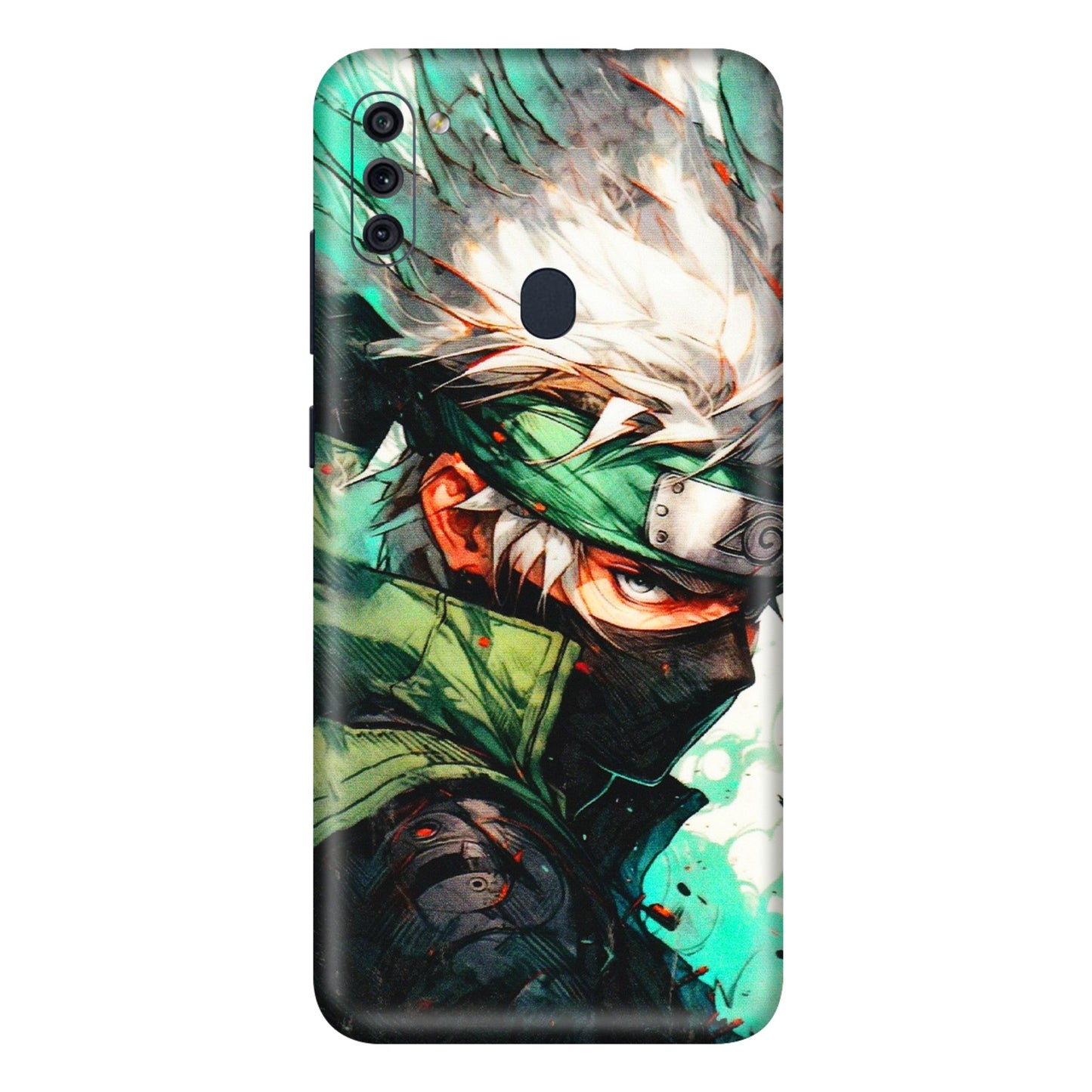 Samsung M/F/Note/Flip and C Phone Skins (All Models) - Kakashi Side Profile - 3D Embossed Finish (L-249) Samsung Galaxy M11