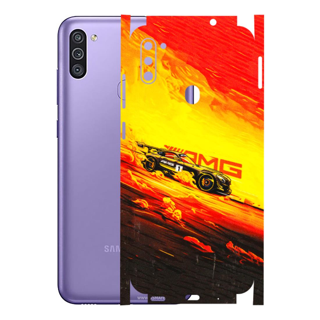 Samsung M/F/Note/Flip and C Phone Skins (All Models) - AMG Car Speed Cover - 3D Embossed Finish (L-256) Samsung Galaxy M11