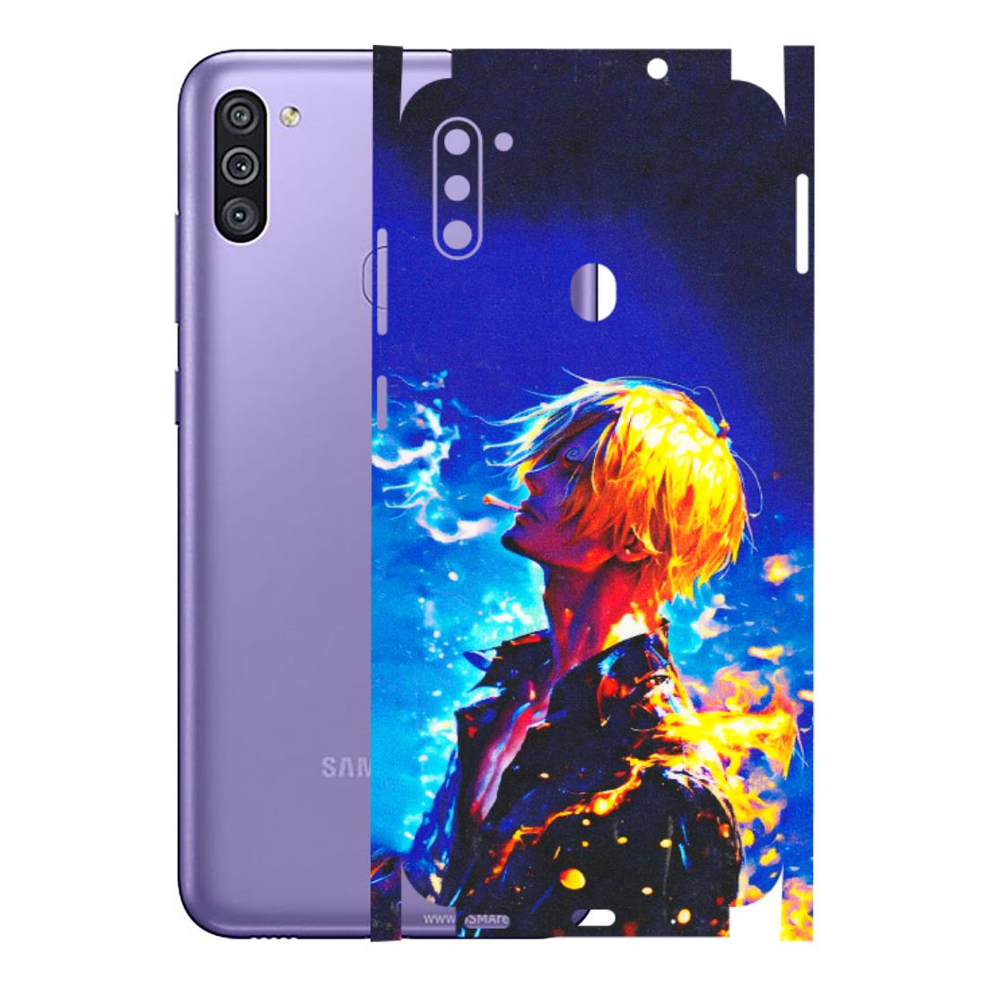 Samsung M/F/Note/Flip and C Phone Skins (All Models) - Sanji Vinsmoke One Piece - 3D Embossed Finish (L-319) Samsung Galaxy M11