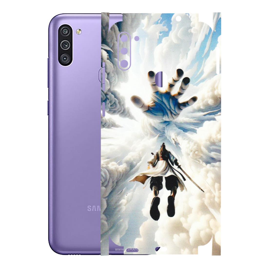 Samsung M/F/Note/Flip and C Phone Skins (All Models) - Big Hand With Monkey King - 3D Embossed Finish (L-323) Samsung Galaxy M11