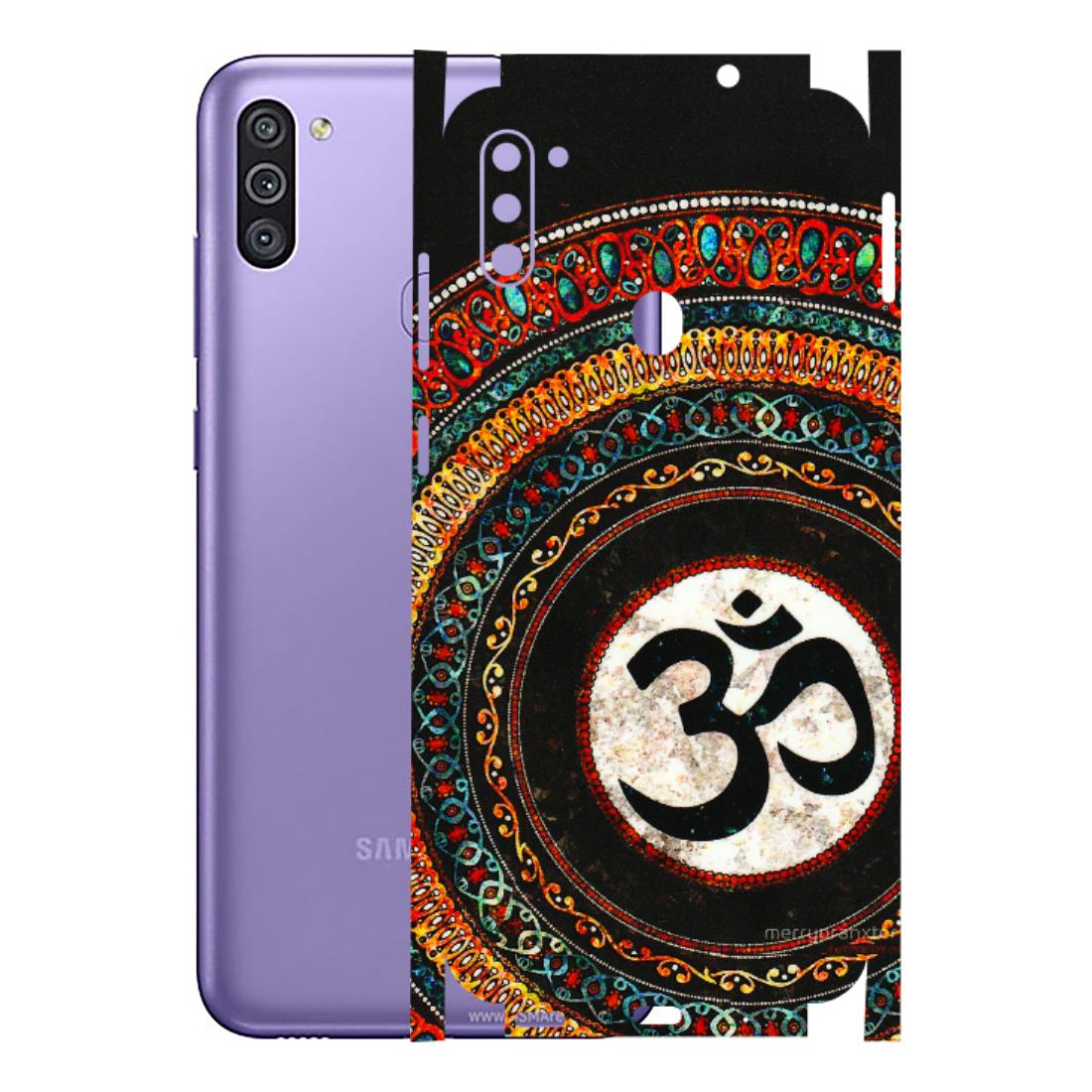 Samsung M/F/Note/Flip and C Phone Skins (All Models) - Aum Chant Abstract - 3D Embossed Finish (L-42) Samsung Galaxy M11