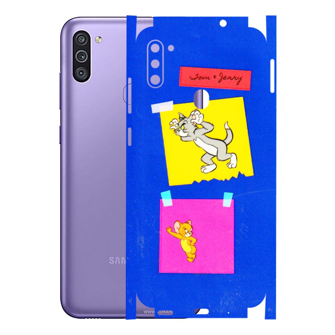 Samsung M/F/Note/Flip and C Phone Skins (All Models) - Tom N Jerry Sticky Notes - 3D Embossed Finish (L-88) Samsung Galaxy M11