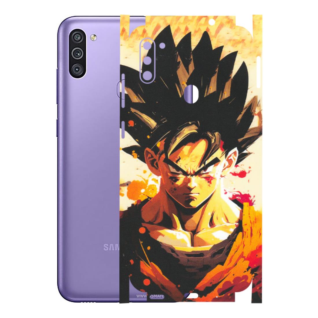 Samsung M/F/Note/Flip and C Phone Skins (All Models) - Angry Goku - Matte Finish (M-12) Samsung Galaxy M11