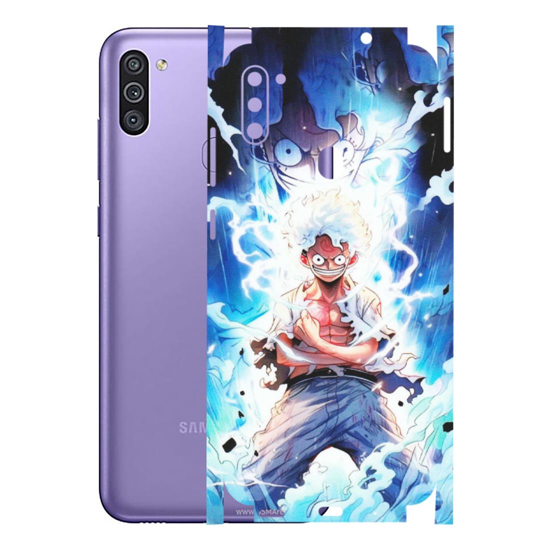 Samsung M/F/Note/Flip and C Phone Skins (All Models) - Blue Thunder Luffy Anime - Matte Finish (M-132) Samsung Galaxy M11