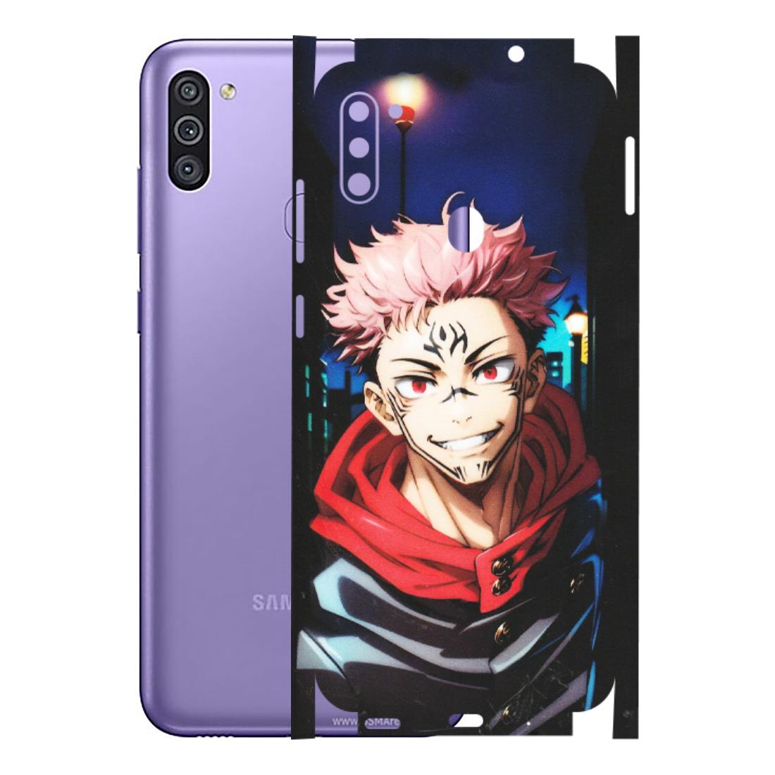Samsung M/F/Note/Flip and C Phone Skins (All Models) - Yuji Itadori Funny Face Anime - Matte Finish (M-152) Samsung Galaxy M11