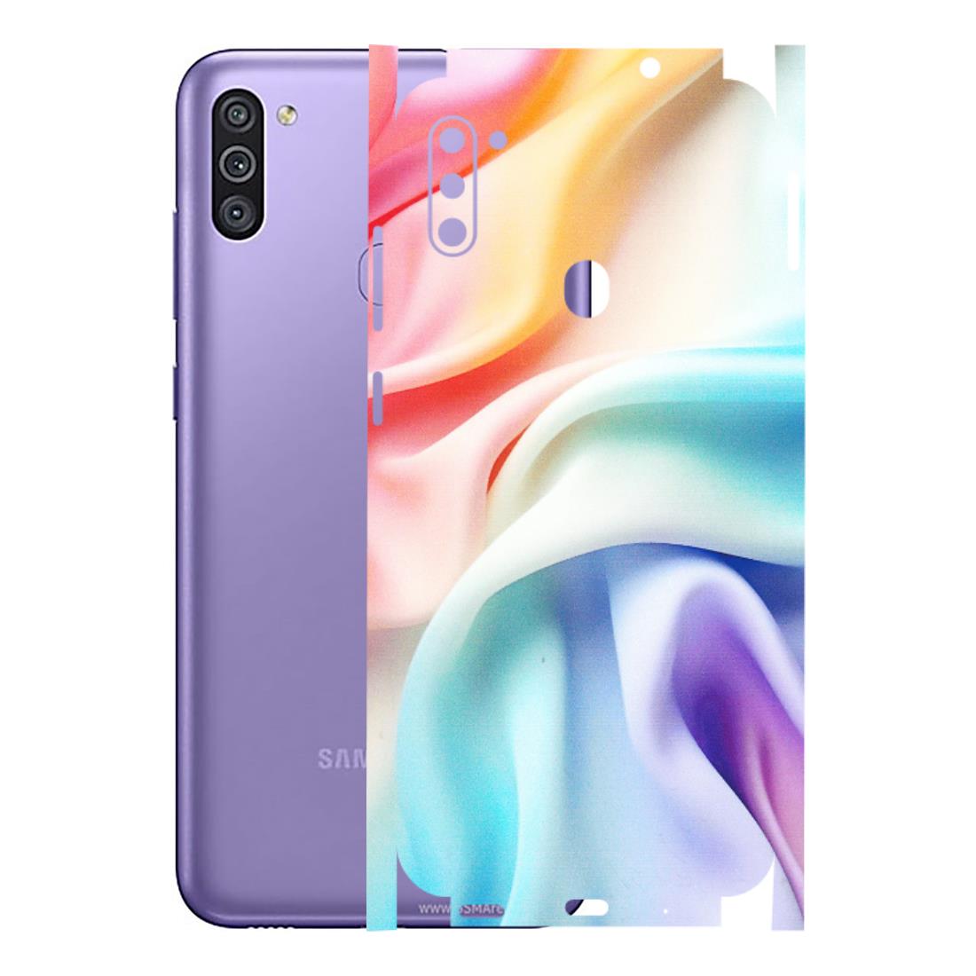 Samsung M/F/Note/Flip and C Phone Skins (All Models) - Colourful Silk Cloth - Matte Finish (M-165) Samsung Galaxy M11