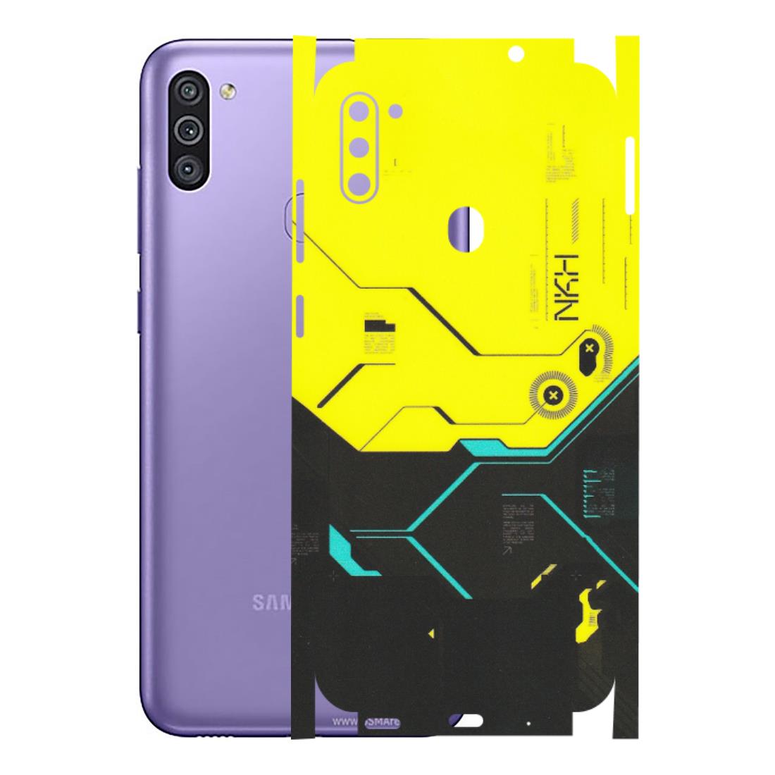 Samsung M/F/Note/Flip and C Phone Skins (All Models) - Black Yellow Technica - Matte Finish (M-53) Samsung Galaxy M11