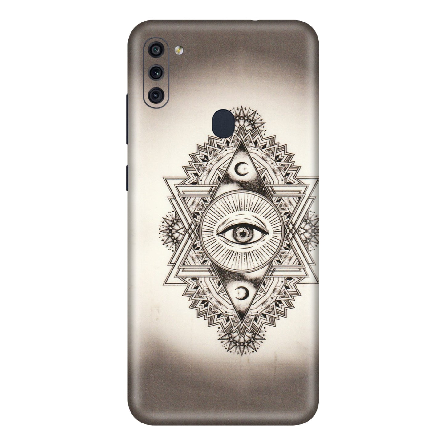 Samsung M/F/Note/Flip and C Phone Skins (All Models) - Illuminati Great Eye - Transparent Finish (T-14) Samsung Galaxy M11