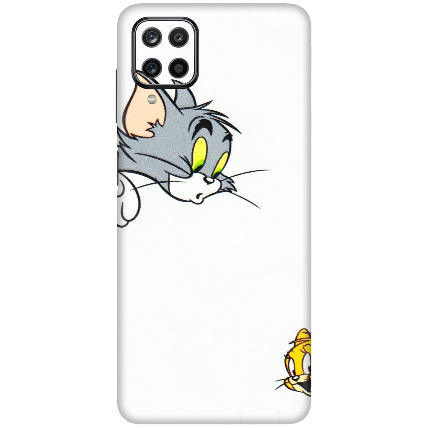 Samsung M/F/Note/Flip and C Phone Skins (All Models) - Cute Tom And Jerry - 3D Embossed Finish (L-220) Samsung Galaxy M12