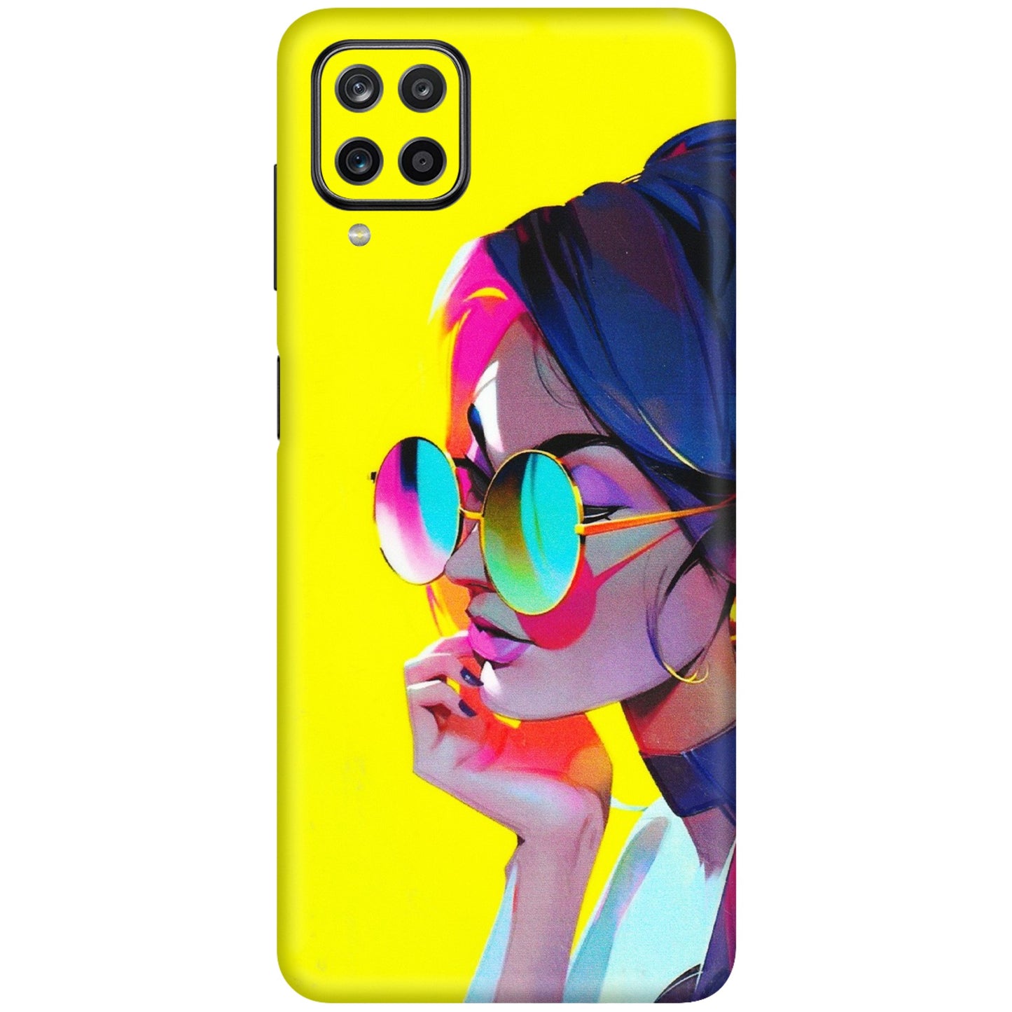 Samsung M/F/Note/Flip and C Phone Skins (All Models) - Bold Stylish Girl - 3D Embossed Finish (L-222) Samsung Galaxy M12