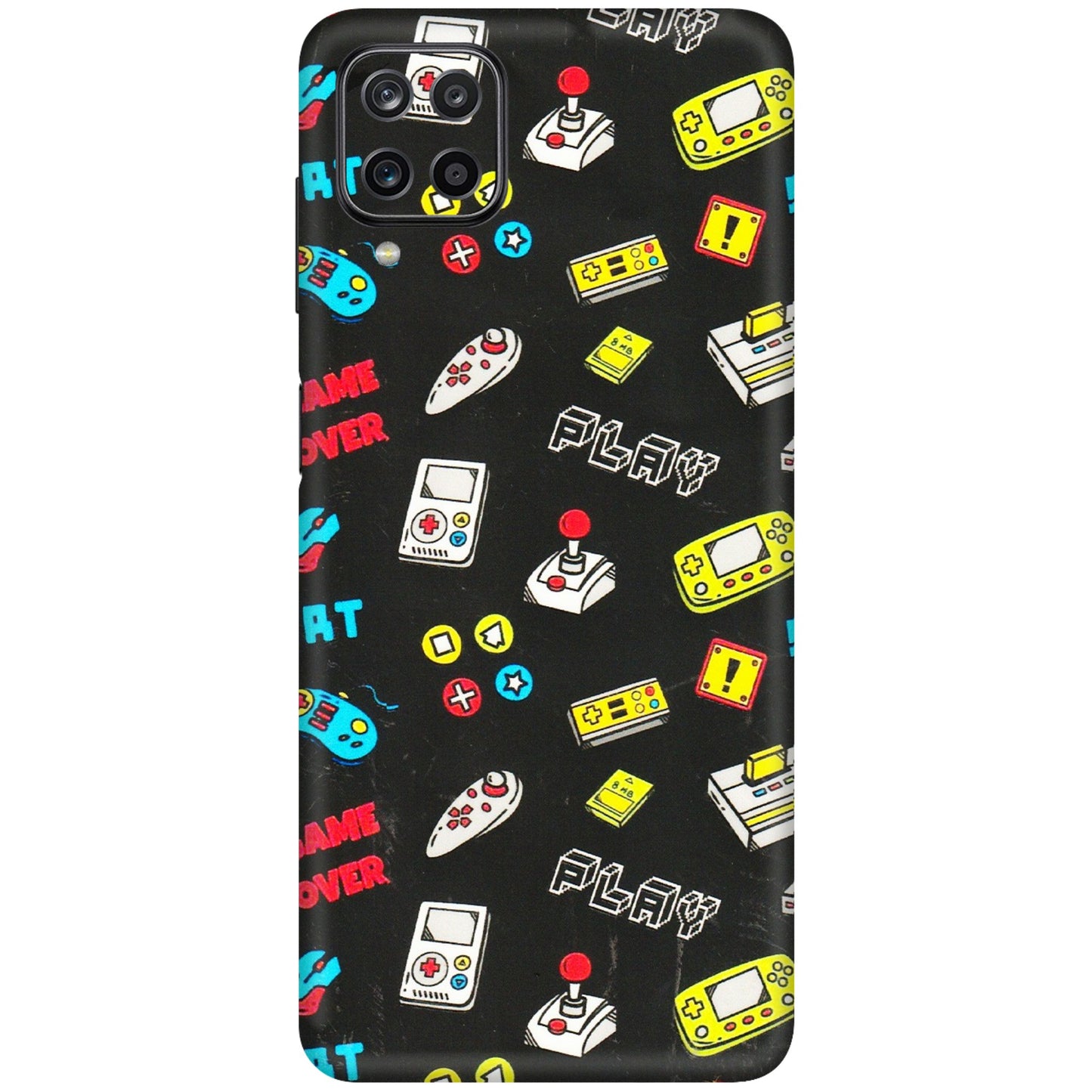 Samsung M/F/Note/Flip and C Phone Skins (All Models) - Gaming Doodles - 3D Embossed Finish (L-224) Samsung Galaxy M12