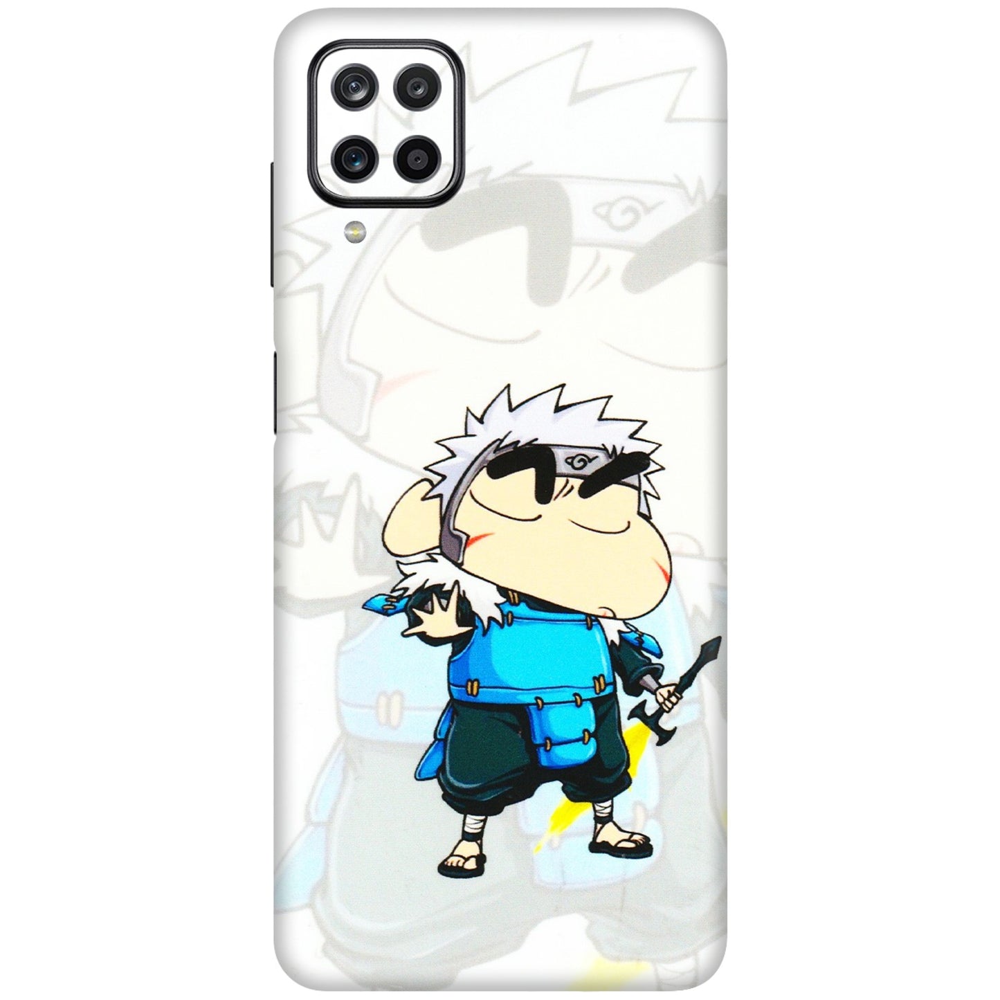 Samsung M/F/Note/Flip and C Phone Skins (All Models) - Angry Young Shinchan - 3D Embossed Finish (L-226) Samsung Galaxy M12