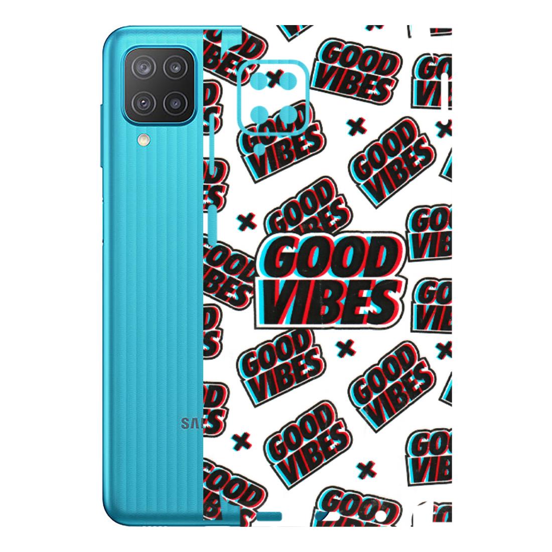 Samsung M/F/Note/Flip and C Phone Skins (All Models) - Good Vibes - 3D Embossed Finish (L-282) Samsung Galaxy M12