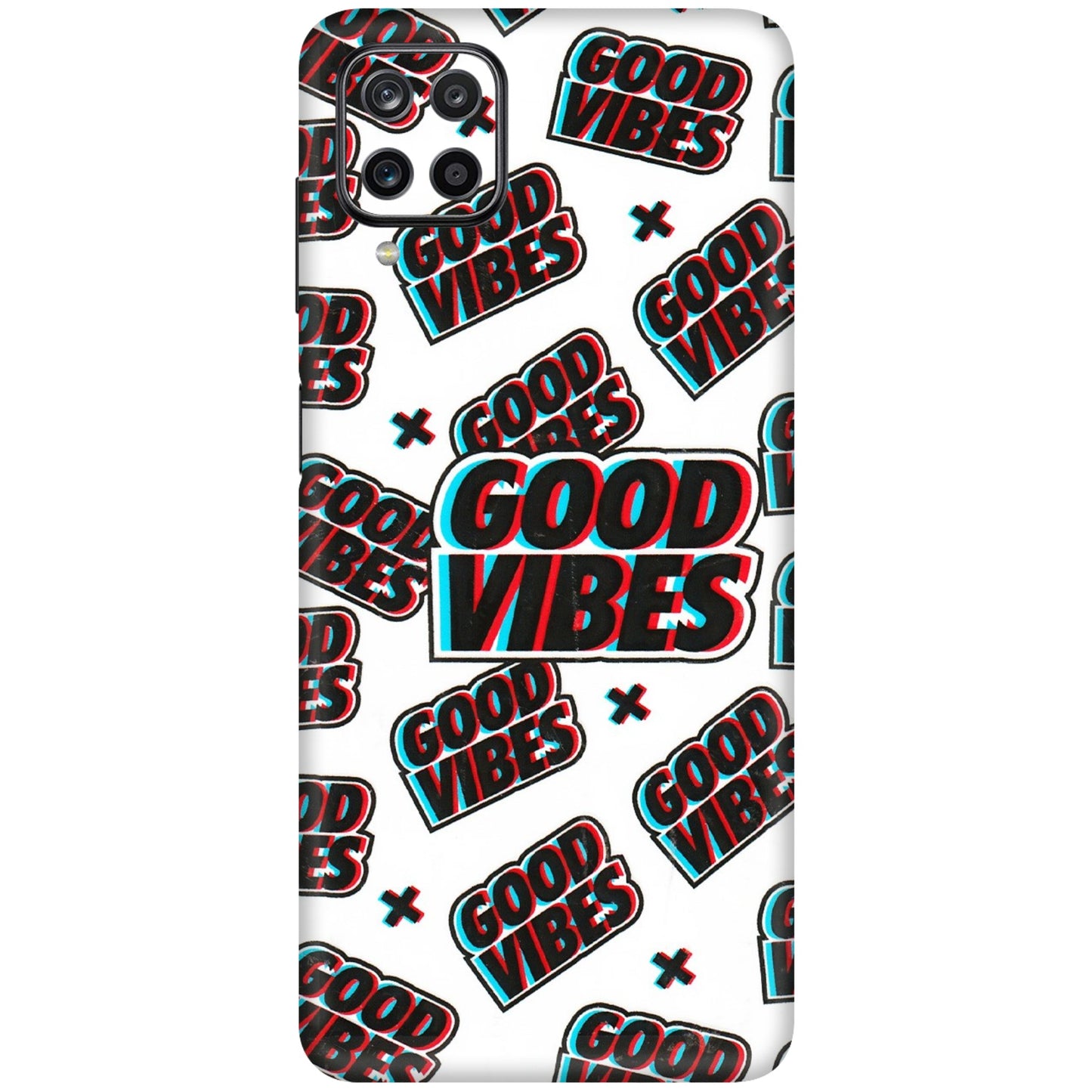 Samsung M/F/Note/Flip and C Phone Skins (All Models) - Good Vibes - 3D Embossed Finish (L-282) Samsung Galaxy M12