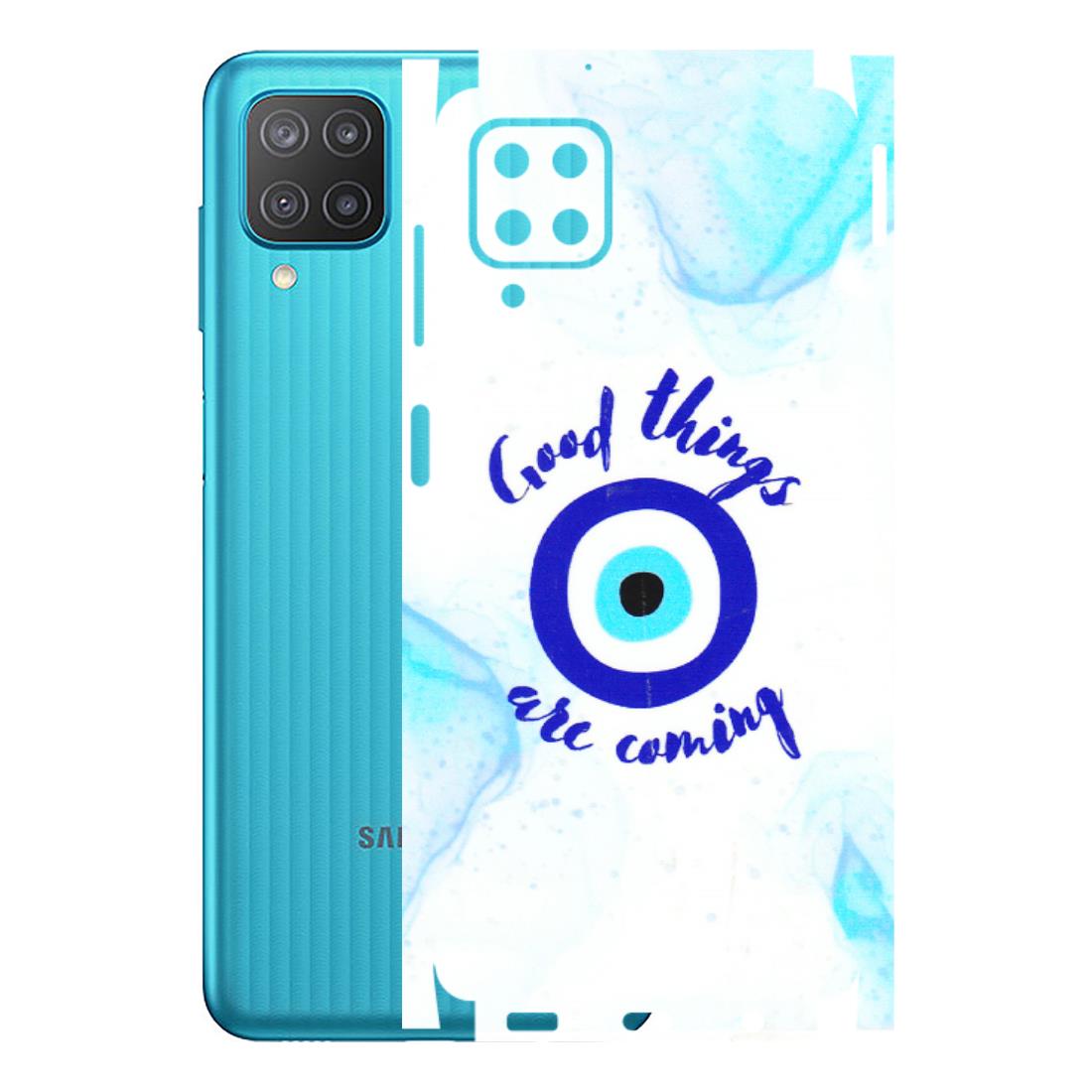 Samsung M/F/Note/Flip and C Phone Skins (All Models) - Evil Eye Good Things Are Coming - 3D Embossed Finish (L-322) Samsung Galaxy M12