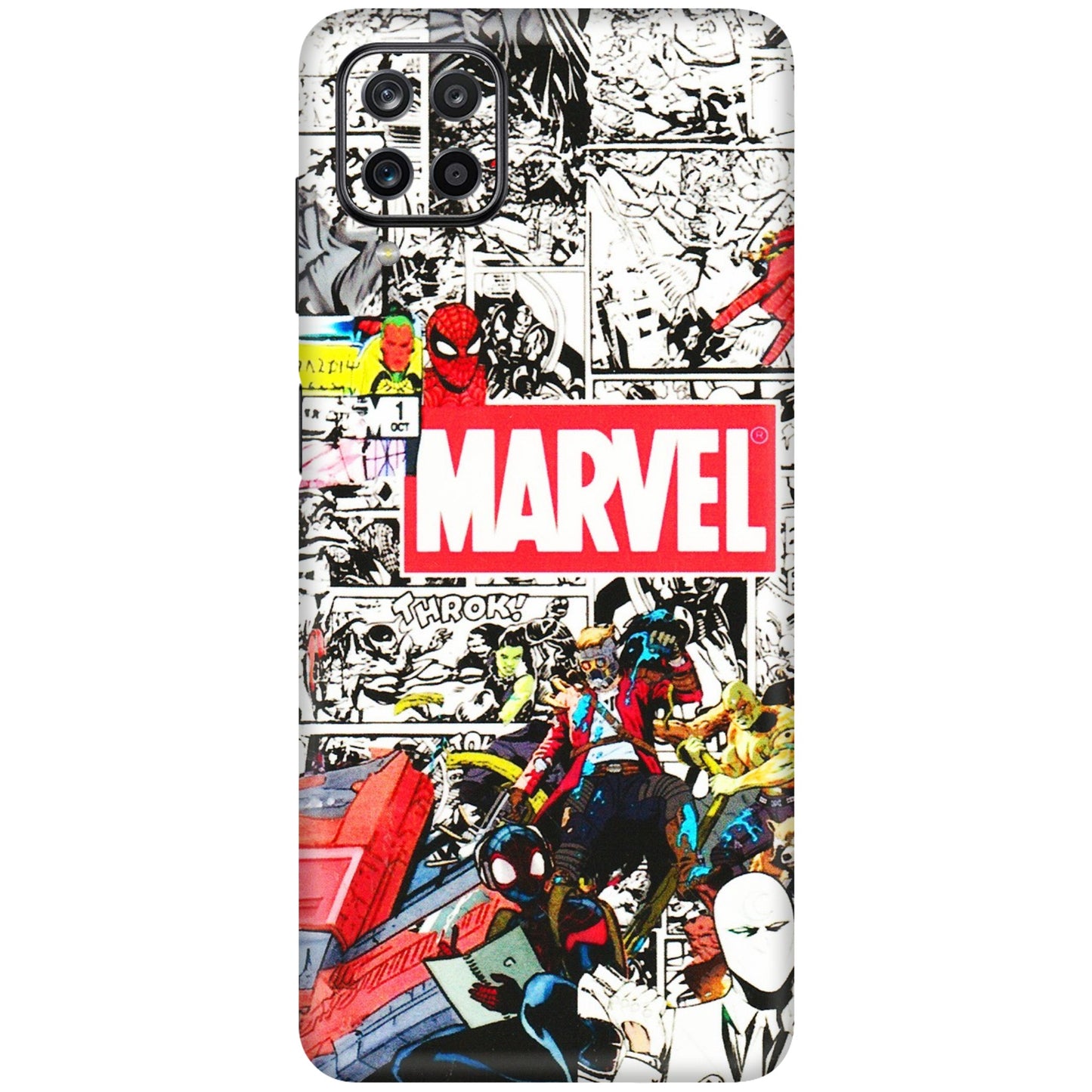 Samsung M/F/Note/Flip and C Phone Skins (All Models) - Marvel Colorful Comic - 3D Embossed Finish (L-64) Samsung Galaxy M12