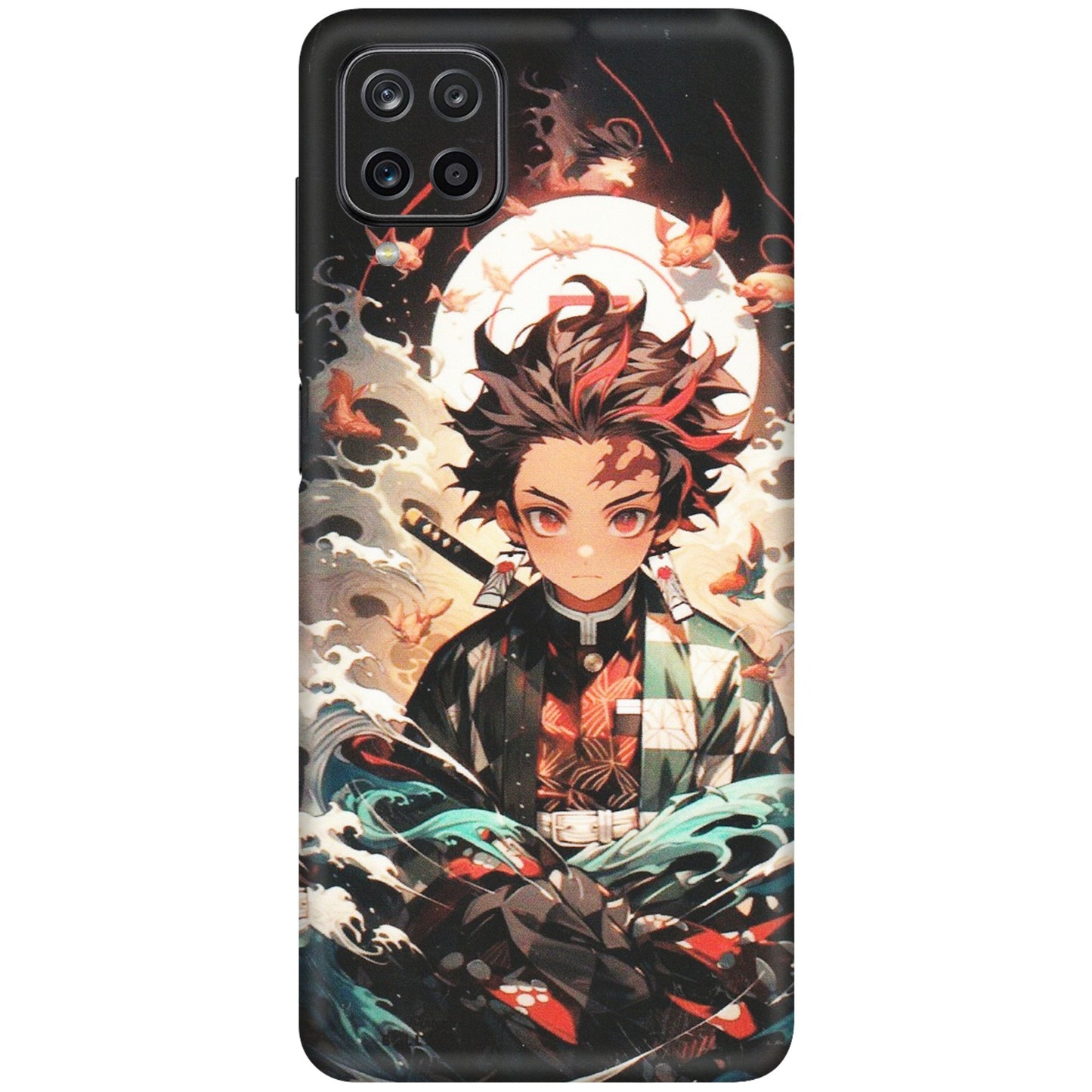 Samsung M/F/Note/Flip and C Phone Skins (All Models) - Tanjiro Demon Slayer Anime - Matte Finish (M-158) Samsung Galaxy M12