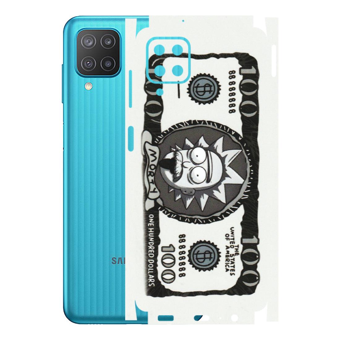 Samsung M/F/Note/Flip and C Phone Skins (All Models) - Rick And Morty Hundred Dollar Anime - Matte Finish (M-161) Samsung Galaxy M12