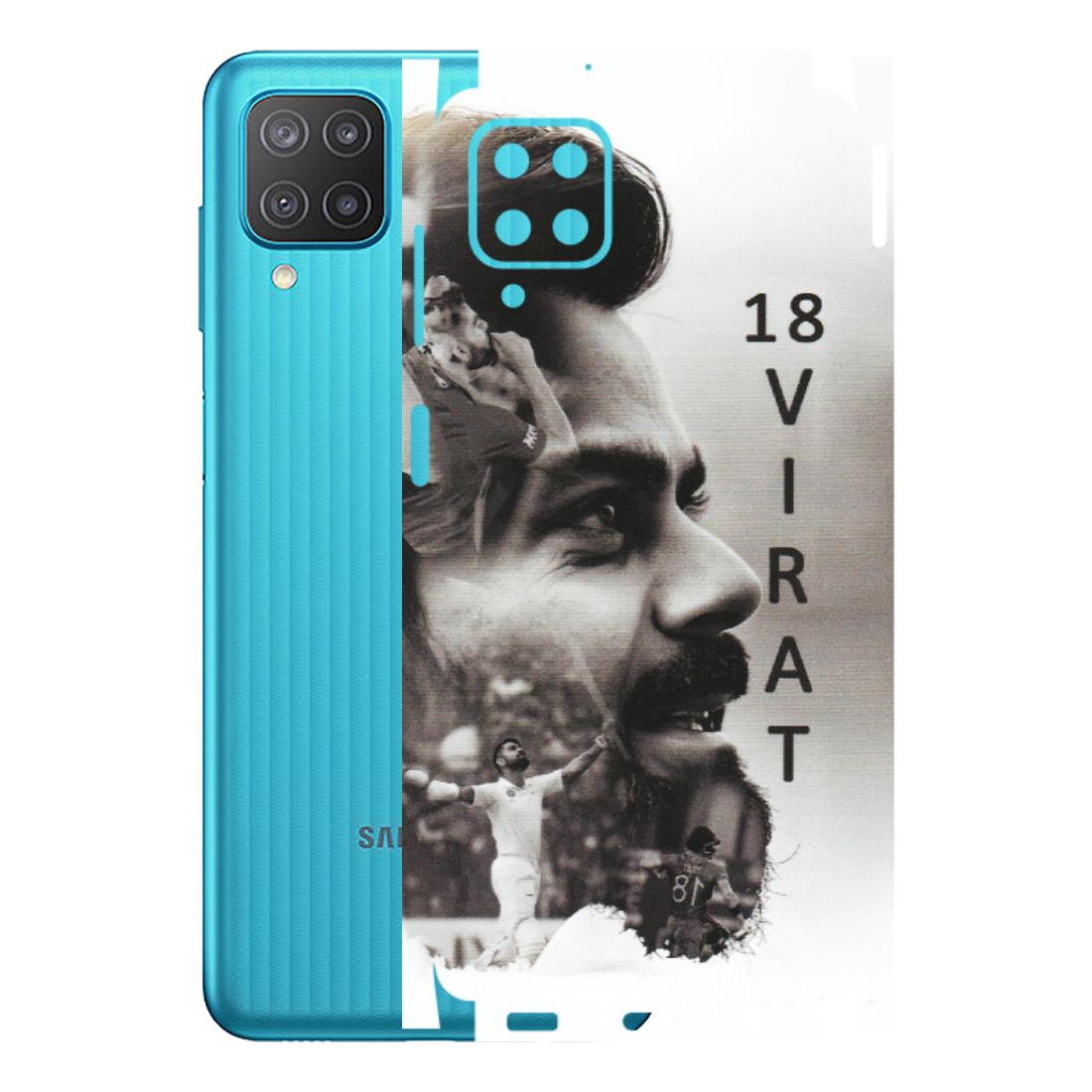 Samsung M/F/Note/Flip and C Phone Skins (All Models) - Virat Kohli Cricketer - Matte Finish (M-163) Samsung Galaxy M12