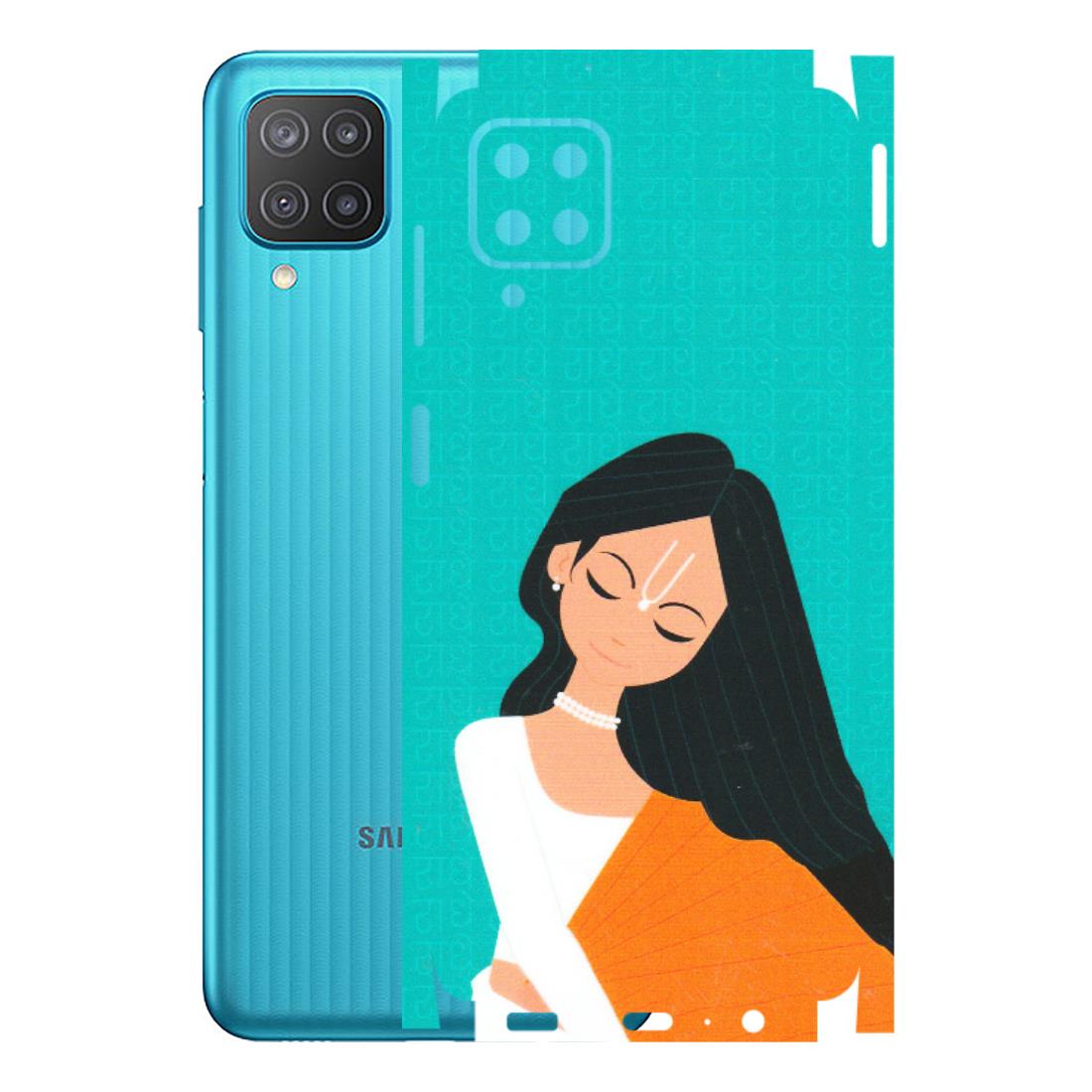 Samsung M/F/Note/Flip and C Phone Skins (All Models) - Radhe Radhe With Hindu Symbol - Matte Finish (M-164) Samsung Galaxy M12
