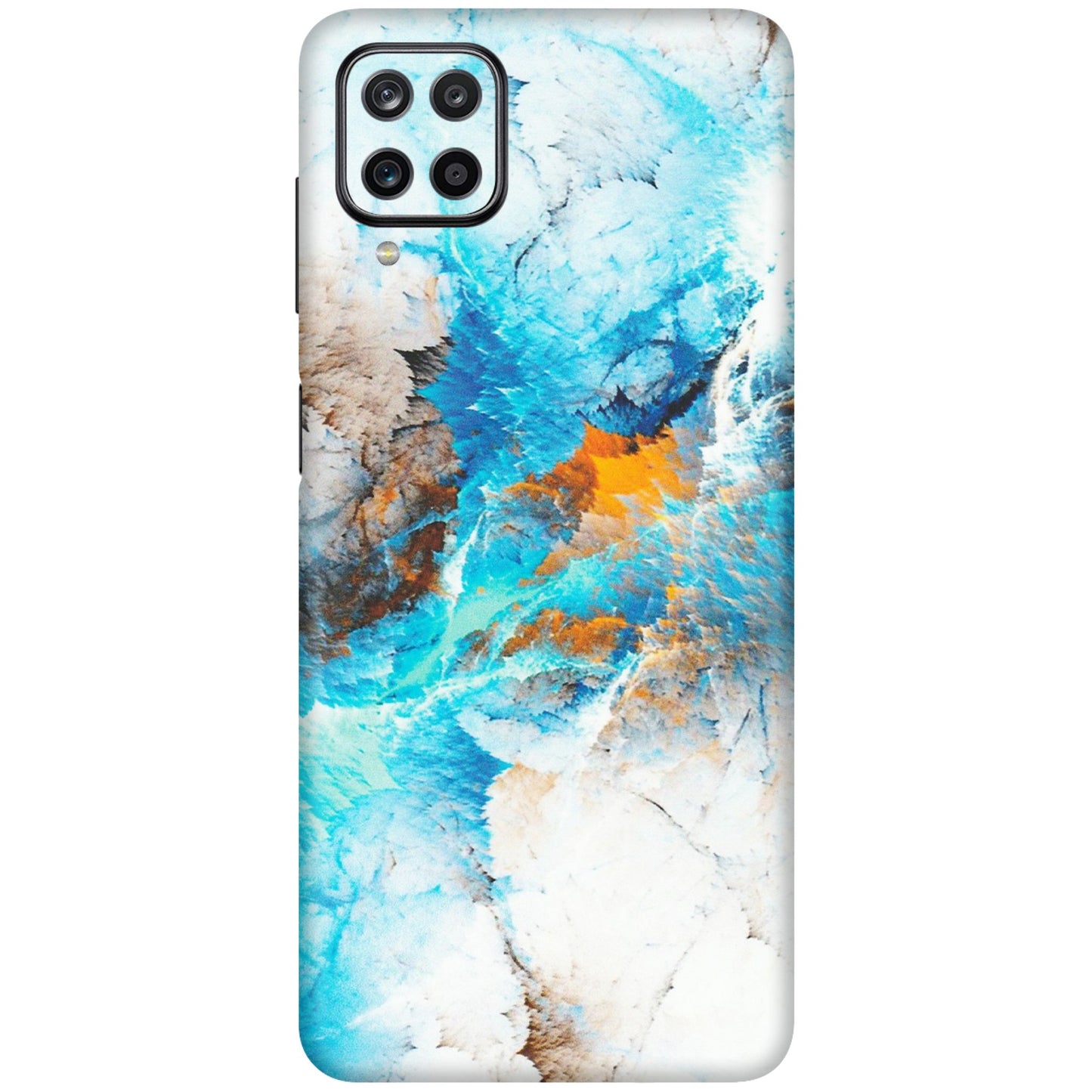 Samsung M/F/Note/Flip and C Phone Skins (All Models) - Blue Waves Abstract - Matte Finish (M-19) Samsung Galaxy M12