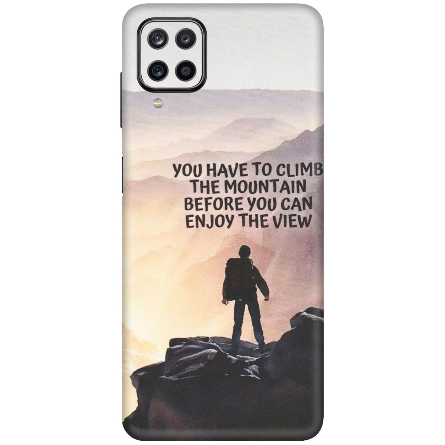 Samsung M/F/Note/Flip and C Phone Skins (All Models) - Motivational Hiking Mountain - Matte Finish (M-28) Samsung Galaxy M12