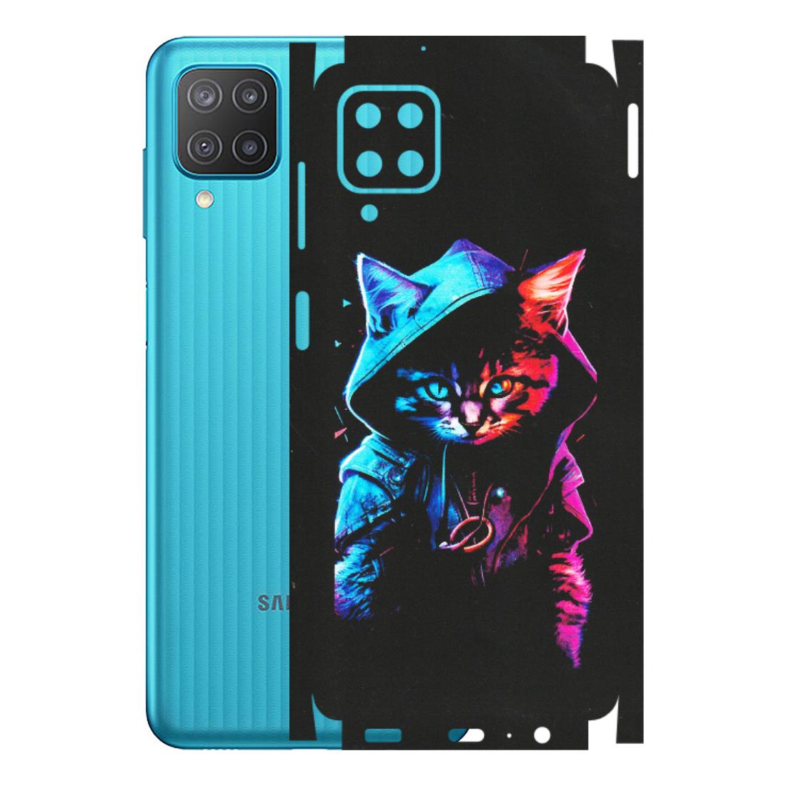 Samsung M/F/Note/Flip and C Phone Skins (All Models) - Cyberpunk Cat - Matte Finish (M-45) Samsung Galaxy M12