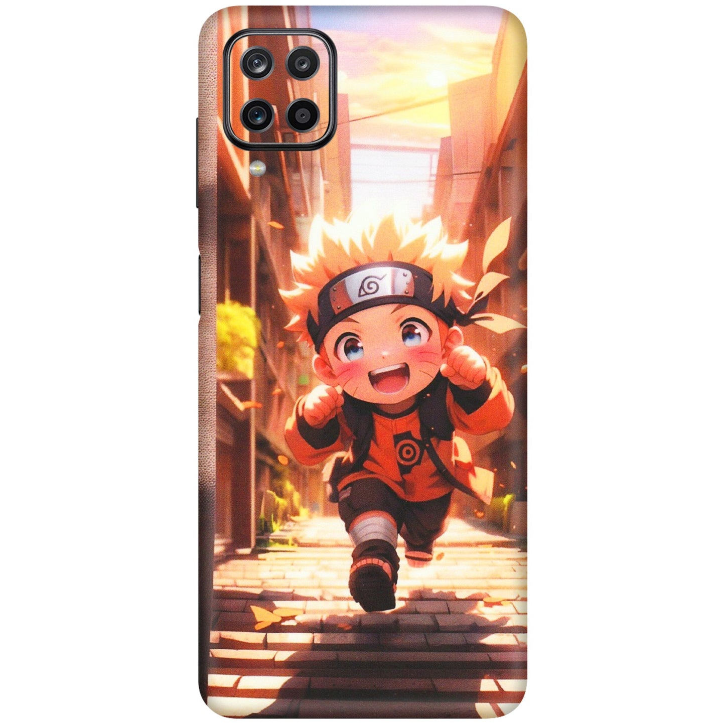 Samsung M/F/Note/Flip and C Phone Skins (All Models) - Naruto Cute Toon Running - Matte Finish (M-04) Samsung Galaxy M12