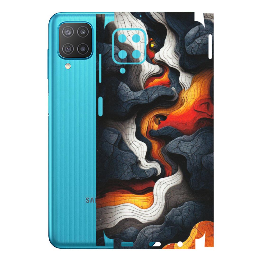 Samsung M/F/Note/Flip and C Phone Skins (All Models) - Abstract Volcanic Layers - Matte Finish (M-52) Samsung Galaxy M12