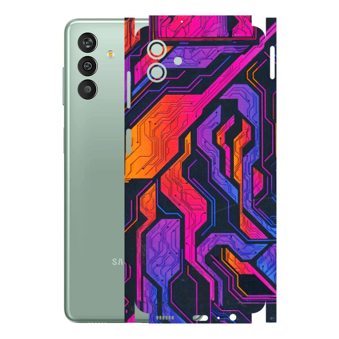 Samsung M/F/Note/Flip and C Phone Skins (All Models) - Tech Circuits Futuristic - 3D Embossed Finish (L-07) Samsung Galaxy M13 (5G)