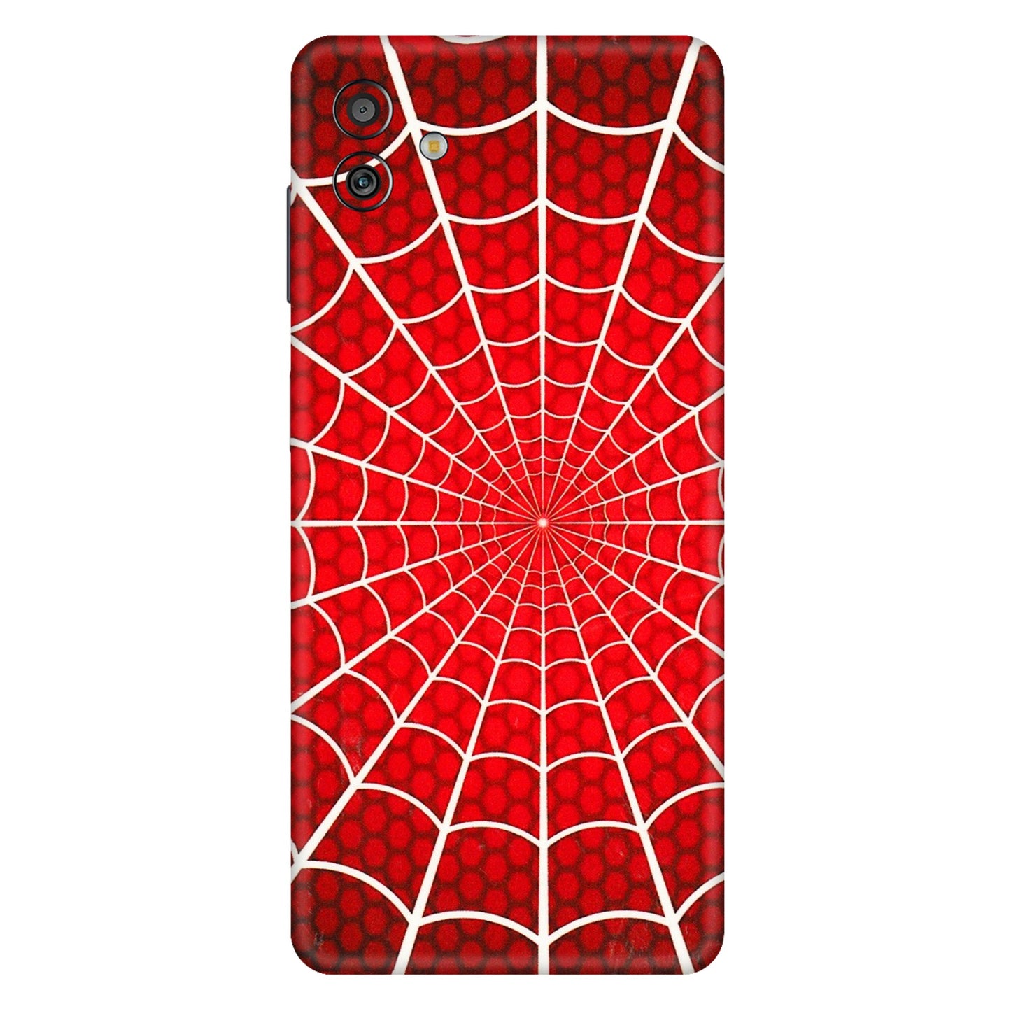 Samsung M/F/Note/Flip and C Phone Skins (All Models) - Classic Spidey Web - 3D Embossed Finish (L-115) Samsung Galaxy M13 (5G)