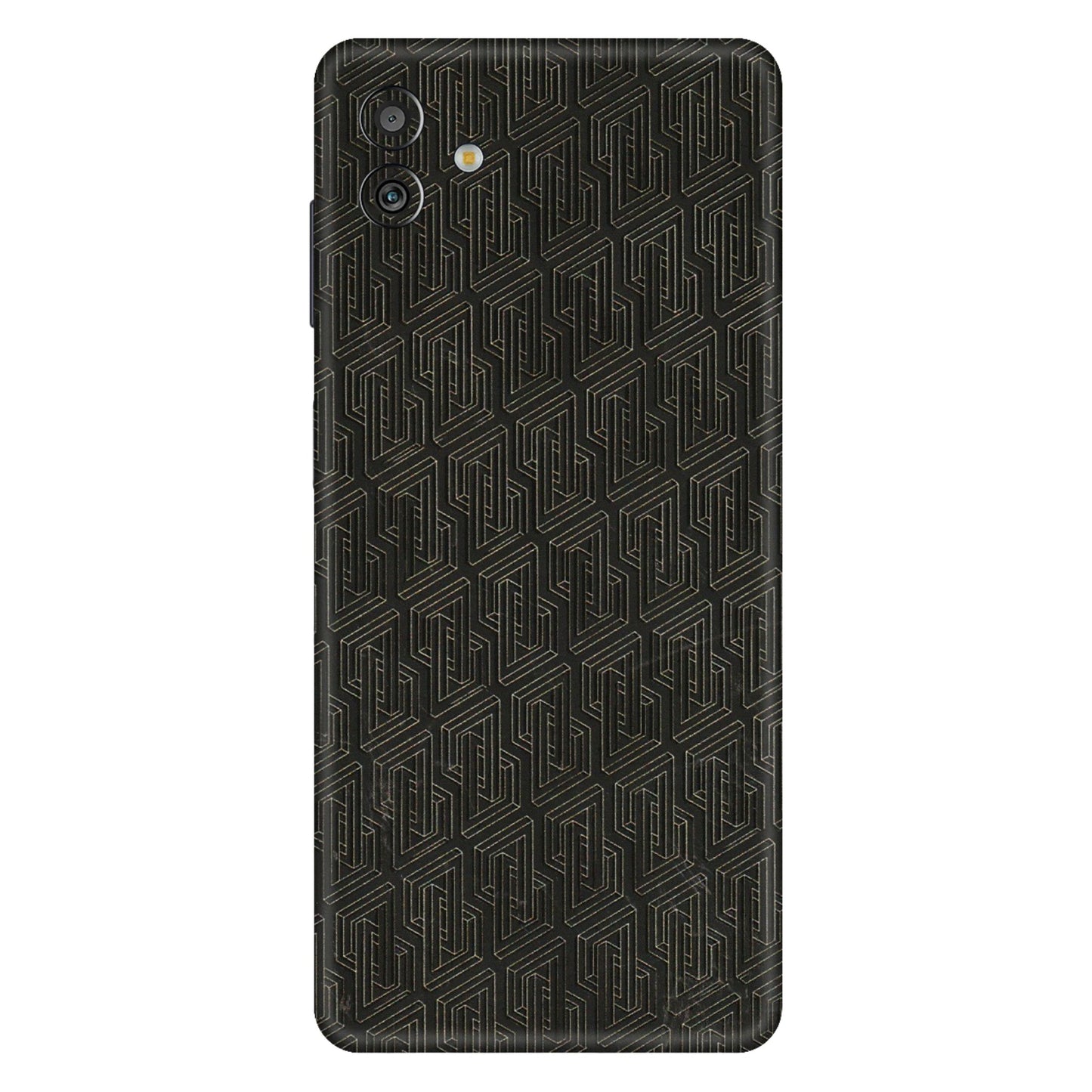 Samsung M/F/Note/Flip and C Phone Skins (All Models) - Black Abstract Pattern - 3D Embossed Finish (L-117) Samsung Galaxy M13 (5G)