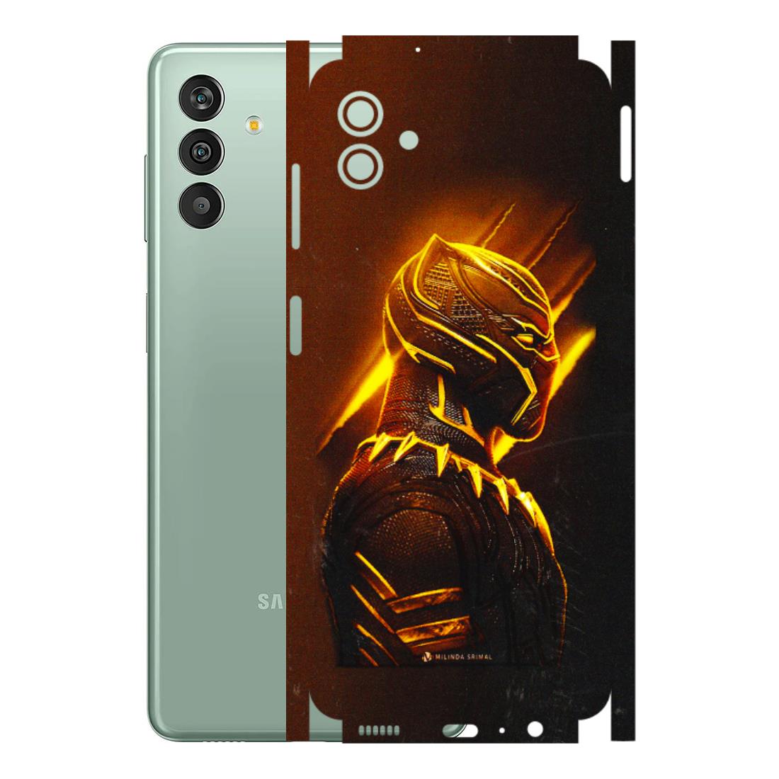 Samsung M/F/Note/Flip and C Phone Skins (All Models) - Gold Black Panther - 3D Embossed Finish (L-181) Samsung Galaxy M13 (5G)