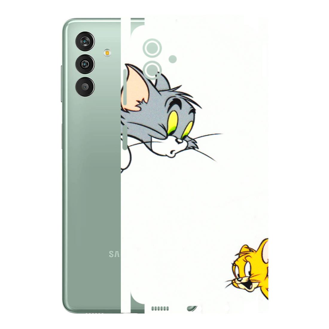 Samsung M/F/Note/Flip and C Phone Skins (All Models) - Cute Tom And Jerry - 3D Embossed Finish (L-220) Samsung Galaxy M13 (5G)
