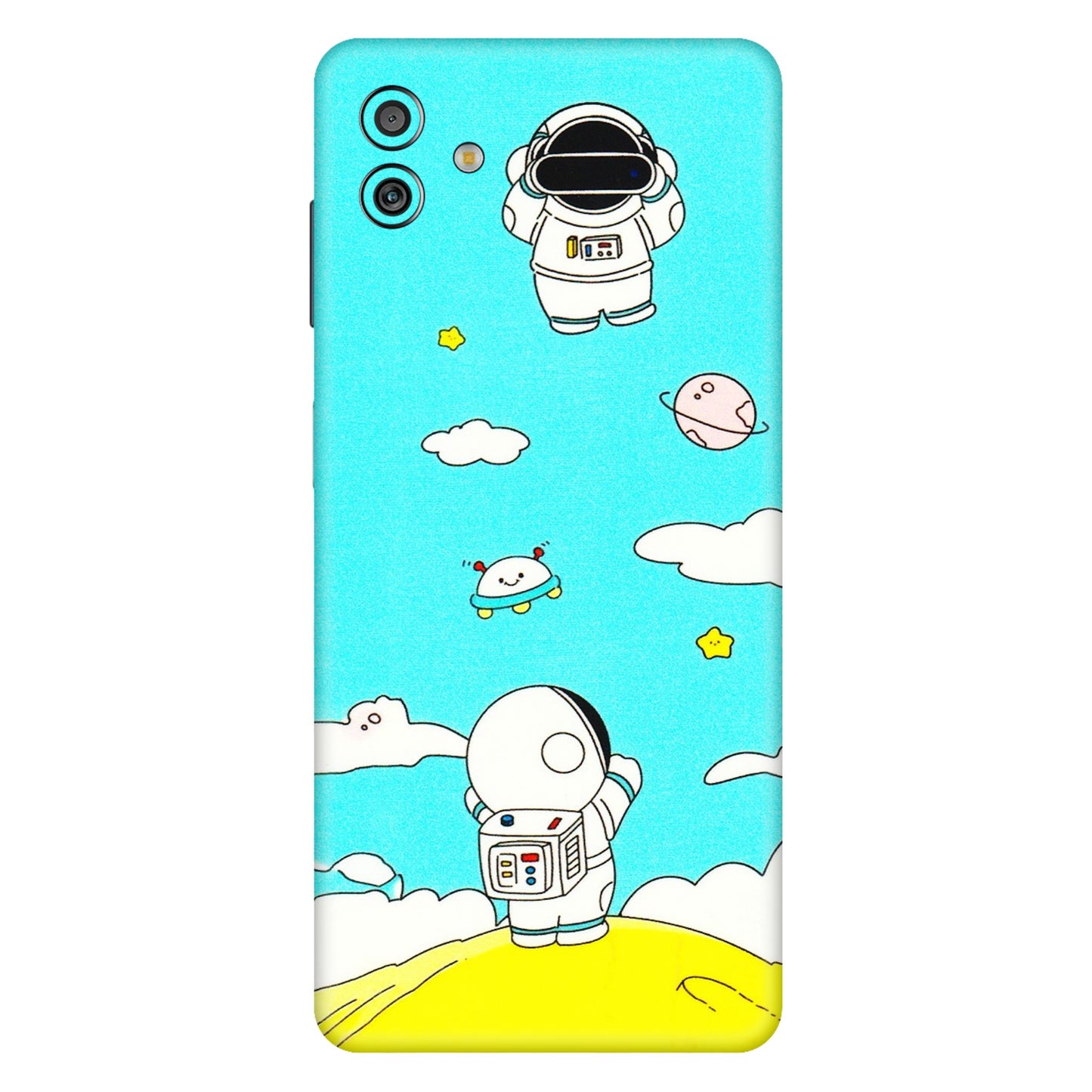 Samsung M/F/Note/Flip and C Phone Skins (All Models) - Blue Skies Astro Float - 3D Embossed Finish (L-230) Samsung Galaxy M13 (5G)