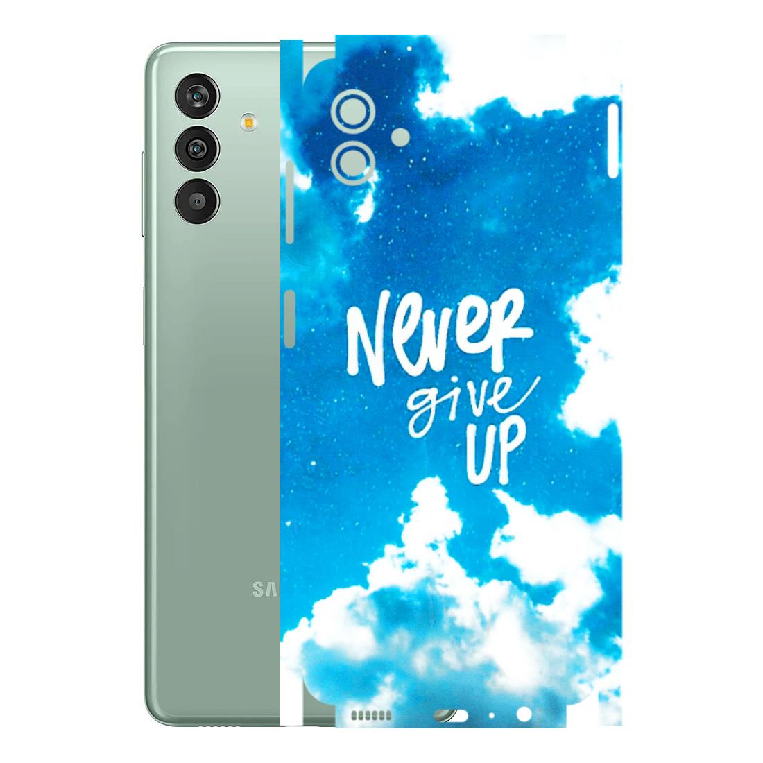Samsung M/F/Note/Flip and C Phone Skins (All Models) - Never Give Up - 3D Embossed Finish (L-279) Samsung Galaxy M13 (5G)