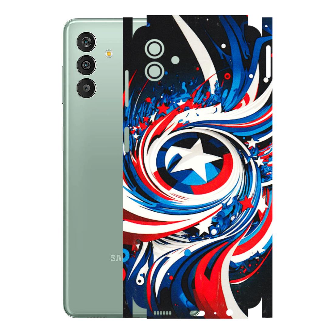 Samsung M/F/Note/Flip and C Phone Skins (All Models) - Captain America Logo - 3D Embossed Finish (L-307) Samsung Galaxy M13 (5G)