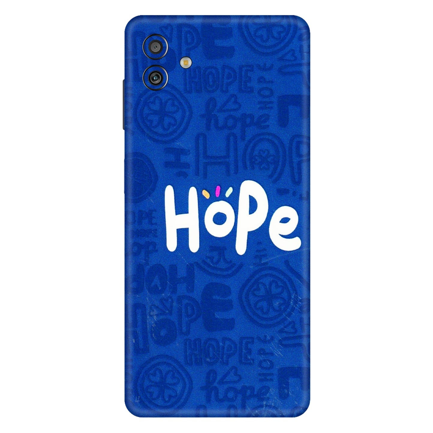 Samsung M/F/Note/Flip and C Phone Skins (All Models) - Hope Doodles Blue - 3D Embossed Finish (L-43) Samsung Galaxy M13 (5G)