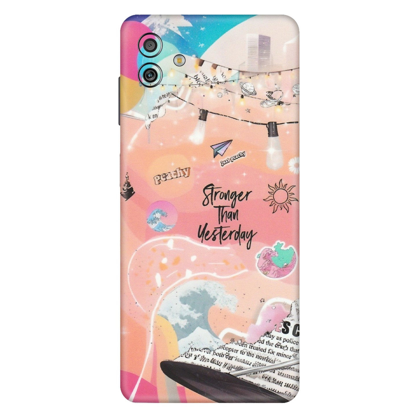Samsung M/F/Note/Flip and C Phone Skins (All Models) - Stronger Then Yesterday - Matte Finish (M-128) Samsung Galaxy M13 (5G)