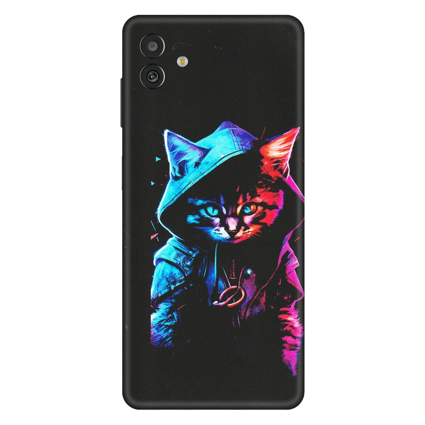 Samsung M/F/Note/Flip and C Phone Skins (All Models) - Cyberpunk Cat - Matte Finish (M-45) Samsung Galaxy M13 (5G)