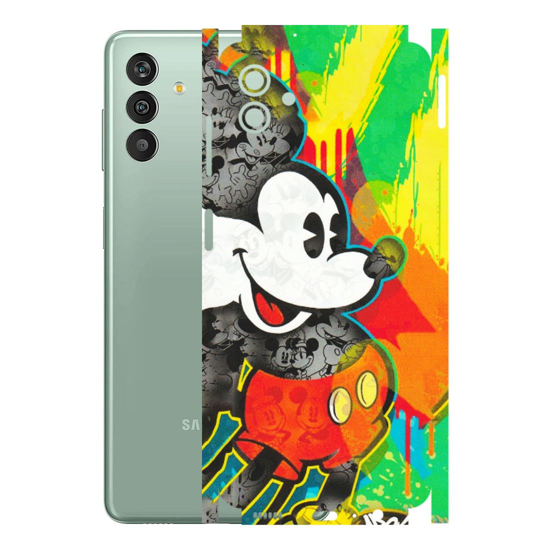 Samsung M/F/Note/Flip and C Phone Skins (All Models) - Multiple Mickey With Colourful Texture - Matte Finish (M-84) Samsung Galaxy M13 (5G)