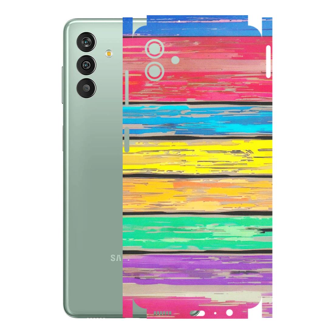 Samsung M/F/Note/Flip and C Phone Skins (All Models) - Multi Colour Wooden Wall - Matte Finish (M-96) Samsung Galaxy M13 (5G)