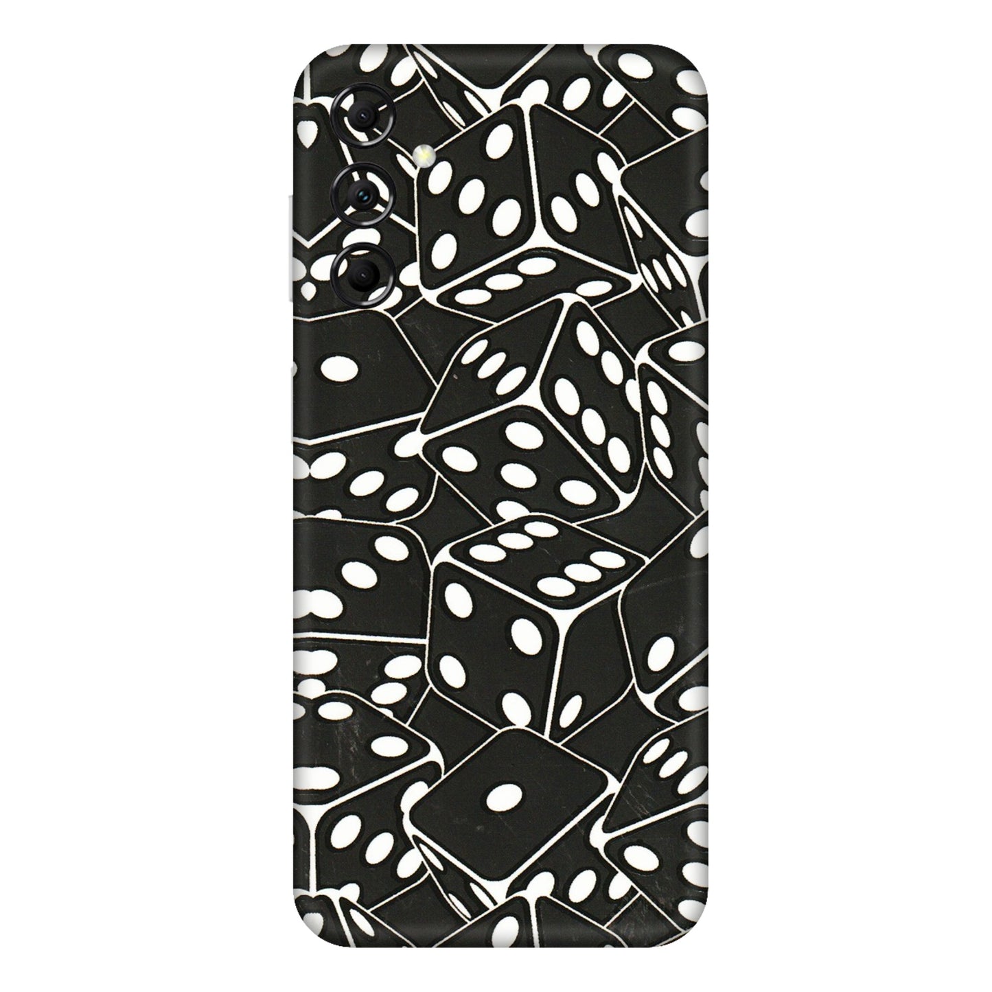 Samsung M/F/Note/Flip and C Phone Skins (All Models) - Big Black Dices - 3D Embossed Finish (L-106) Samsung Galaxy M14 (5G)