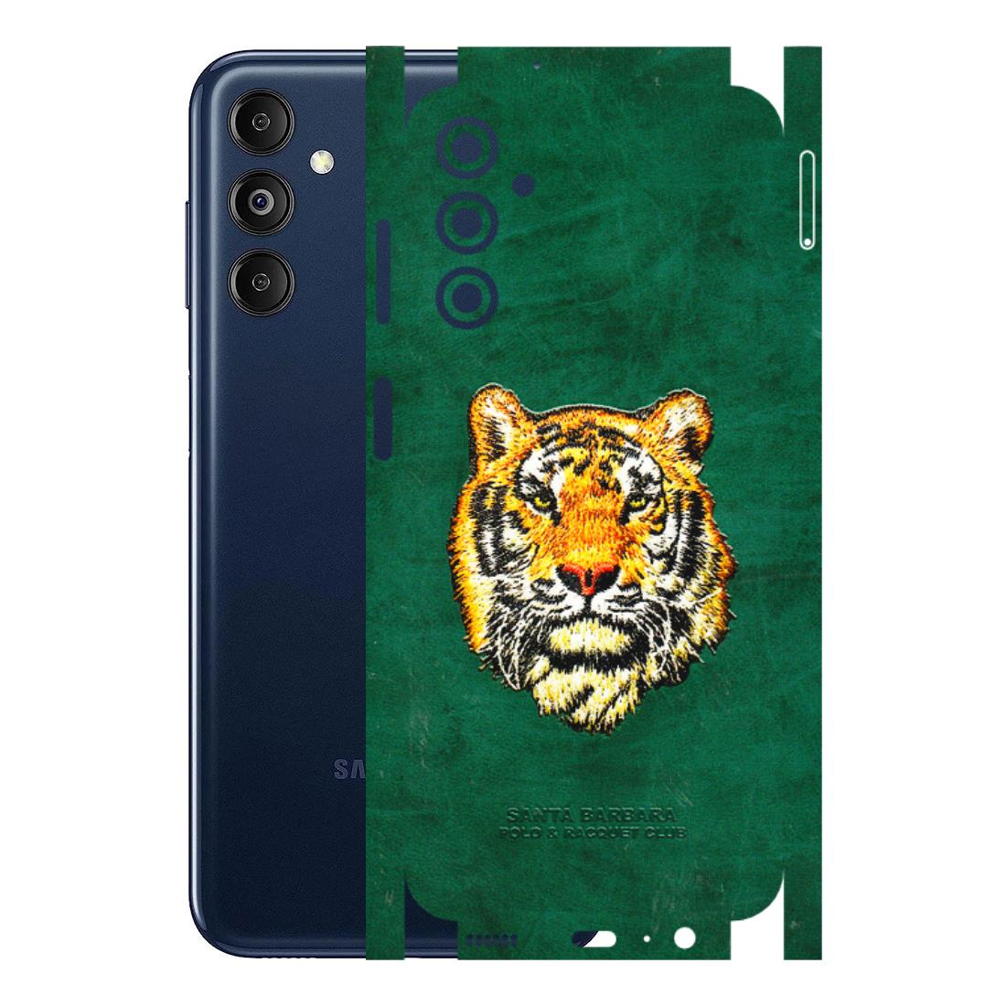 Samsung M/F/Note/Flip and C Phone Skins (All Models) - Leather Feel Tiger - 3D Embossed Finish (L-111) Samsung Galaxy M14 (5G)