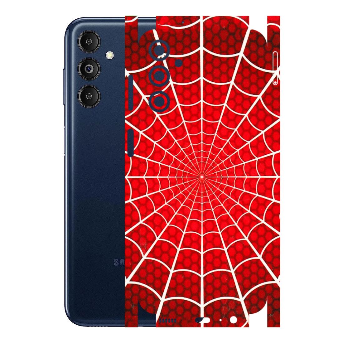 Samsung M/F/Note/Flip and C Phone Skins (All Models) - Classic Spidey Web - 3D Embossed Finish (L-115) Samsung Galaxy M14 (5G)