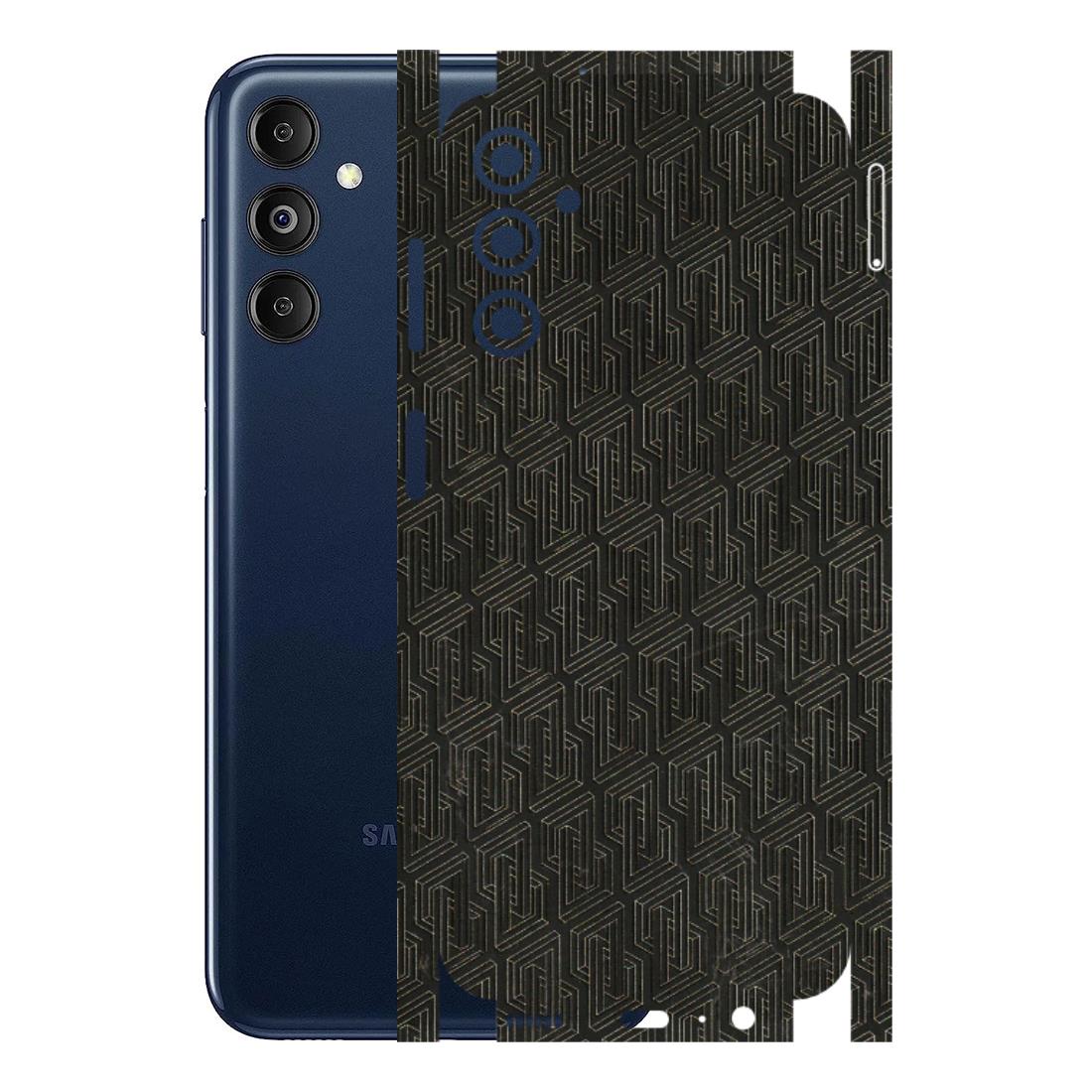 Samsung M/F/Note/Flip and C Phone Skins (All Models) - Black Abstract Pattern - 3D Embossed Finish (L-117) Samsung Galaxy M14 (5G)