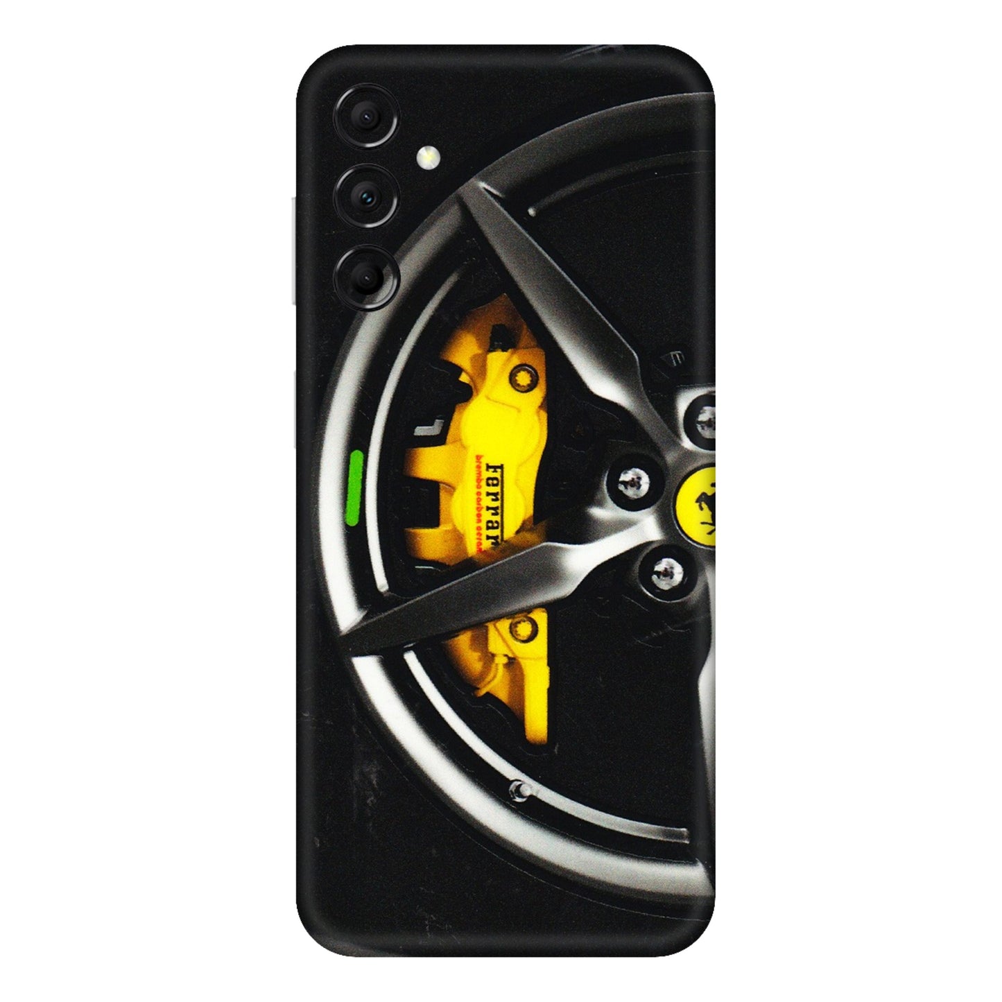 Samsung M/F/Note/Flip and C Phone Skins (All Models) - Ferrari Wheel Alloy - 3D Embossed Finish (L-173) Samsung Galaxy M14 (5G)
